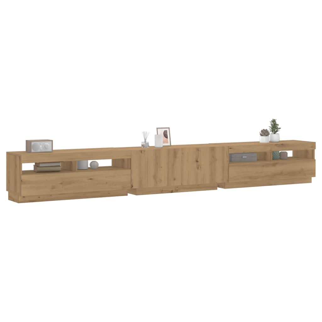 vidaXL TV Cabinet | Artisan oak | Engineered wood | 300 x 35 x 40 cm