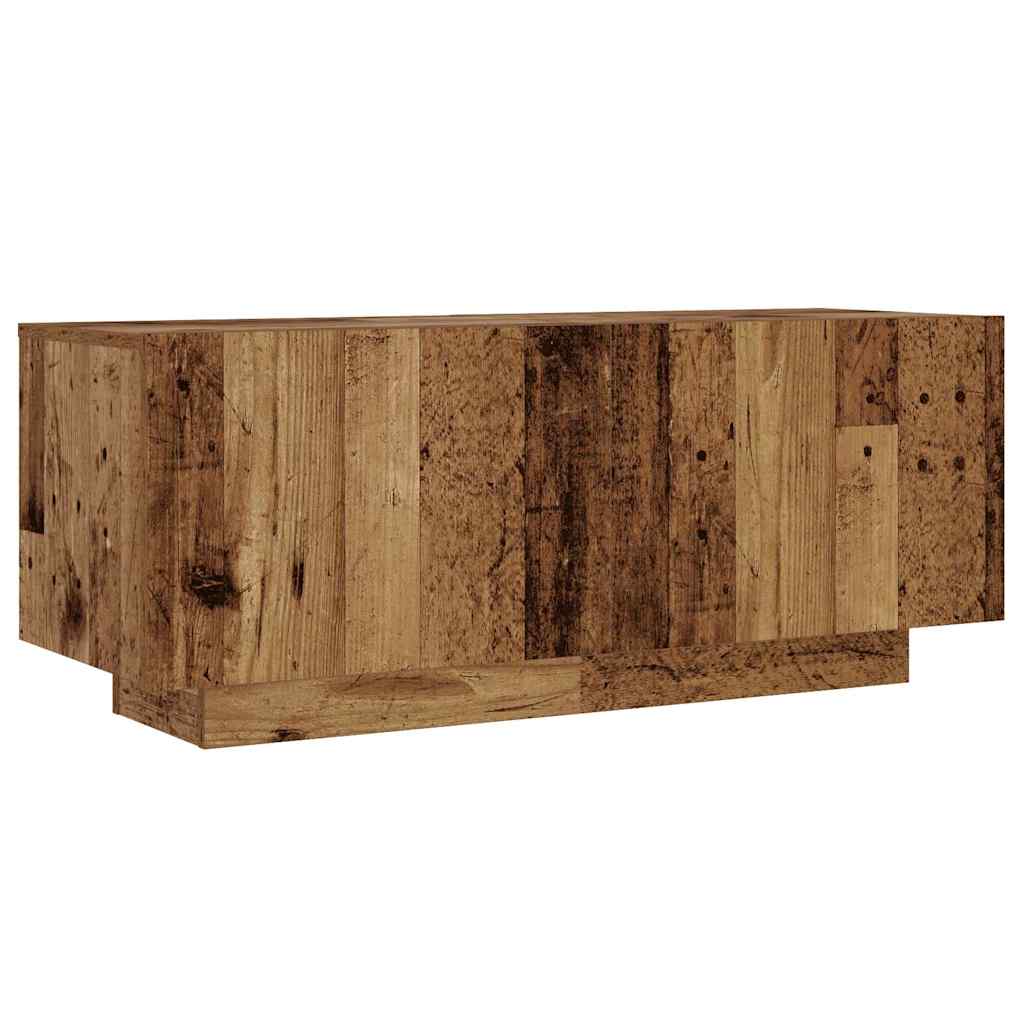 vidaXL Bedside Cabinet Old Wood 100x35x40 cm Engineered Wood