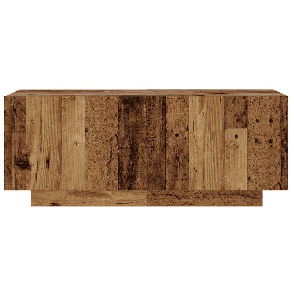 vidaXL Bedside Cabinet Old Wood 100x35x40 cm Engineered Wood