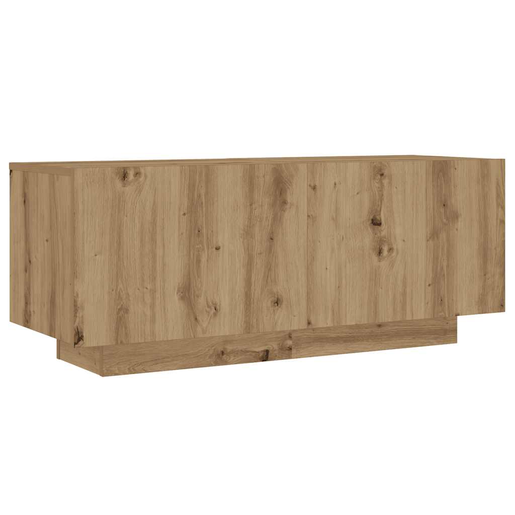 vidaXL Bedside Cabinet Artisan Oak 100x35x40 cm Engineered Wood