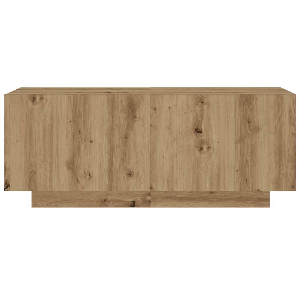 vidaXL Bedside Cabinet Artisan Oak 100x35x40 cm Engineered Wood