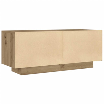 vidaXL Bedside Cabinet Artisan Oak 100x35x40 cm Engineered Wood