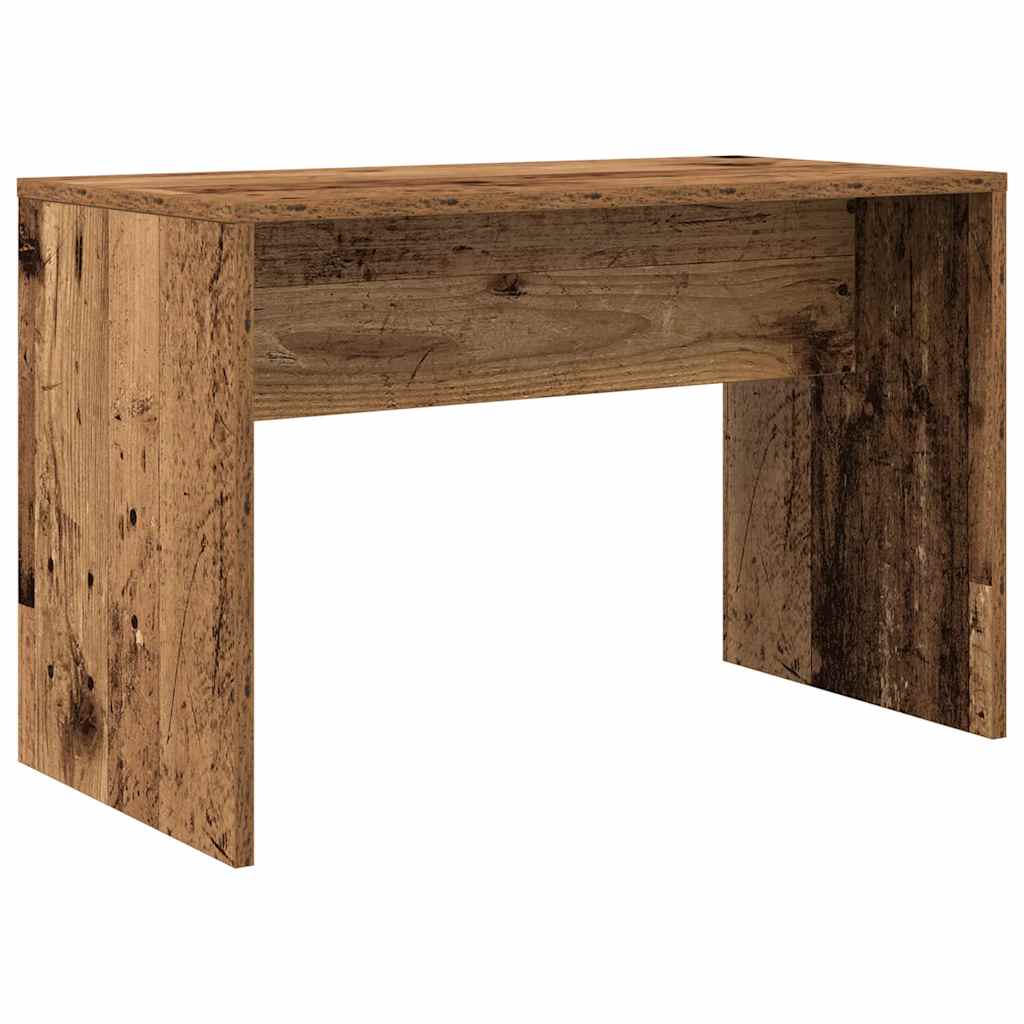 vidaXL Dressing Table Set with LED Old Wood Engineered Wood