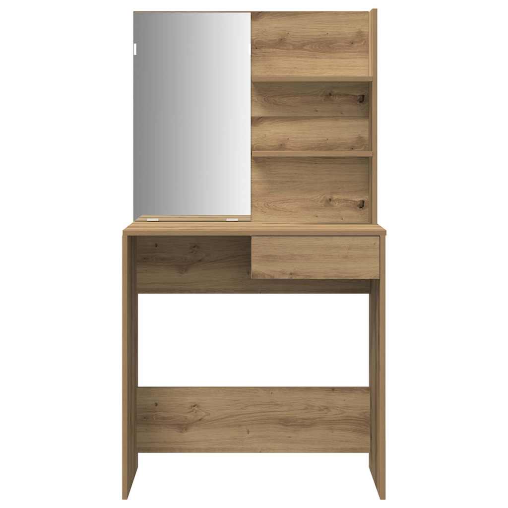vidaXL Dressing Table Set Artisan Oak Engineered Wood
