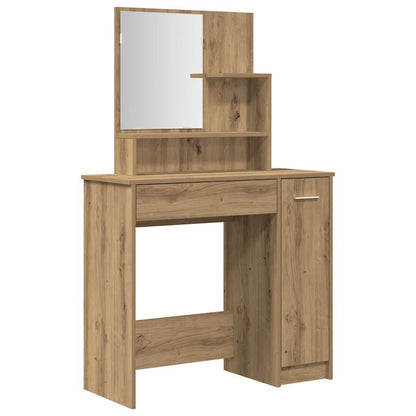 vidaXL Dressing Table Set Artisan Oak Engineered Wood