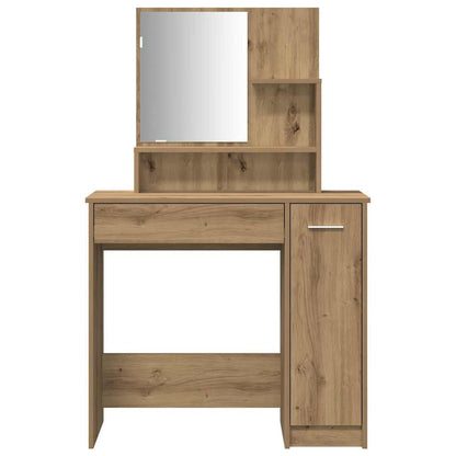 vidaXL Dressing Table Set Artisan Oak Engineered Wood