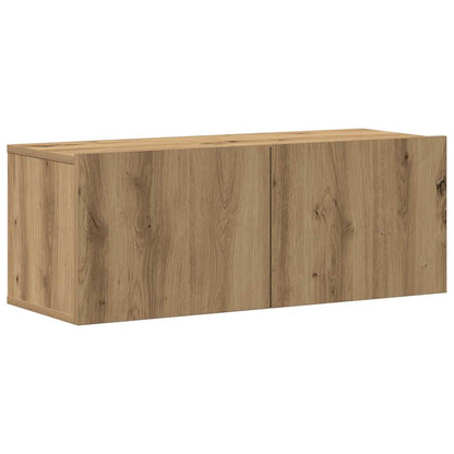 vidaXL 5 Piece TV Cabinet Set Wall-mounted Artisan Oak Engineered Wood