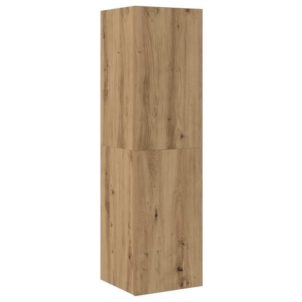 vidaXL 5 Piece TV Cabinet Set Wall-mounted Artisan Oak Engineered Wood