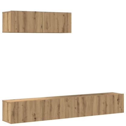 vidaXL TV Cabinet Set | Set of 3 | Artisan oak | Engineered wood | Medium