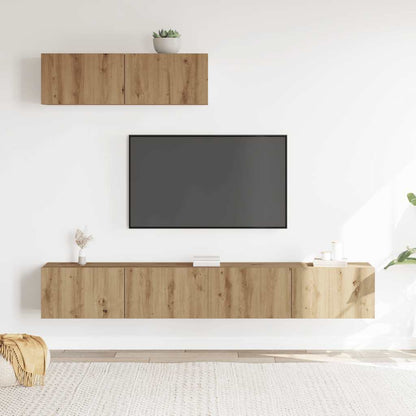 vidaXL TV Cabinet Set | Set of 3 | Artisan oak | Engineered wood | Medium