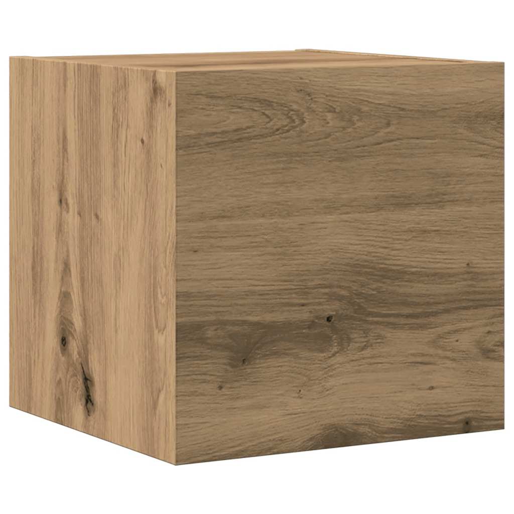 vidaXL 7 Piece TV Cabinet Set Wall-mounted Artisan Oak Engineered Wood