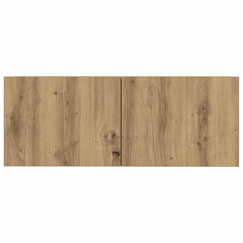 vidaXL 7 Piece TV Cabinet Set Wall-mounted Artisan Oak Engineered Wood