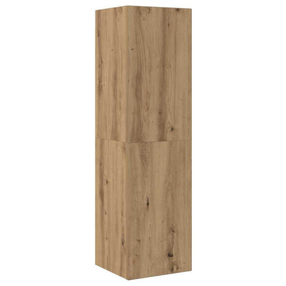 vidaXL 7 Piece TV Cabinet Set Wall-mounted Artisan Oak Engineered Wood