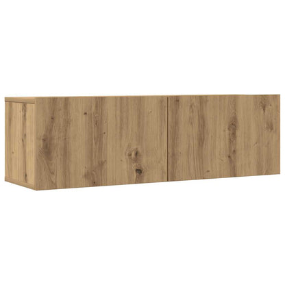 vidaXL 7 Piece TV Cabinet Set Wall-mounted Artisan Oak Engineered Wood