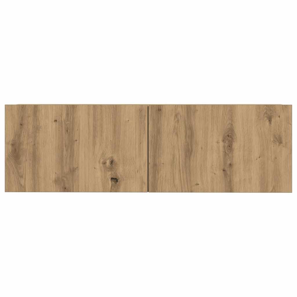 vidaXL 7 Piece TV Cabinet Set Wall-mounted Artisan Oak Engineered Wood