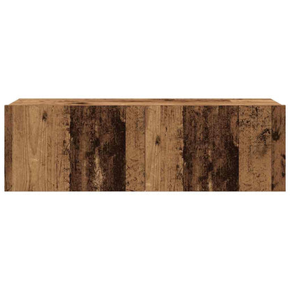 vidaXL 4 Piece TV Cabinet Set Wall-mounted Old Wood Engineered Wood