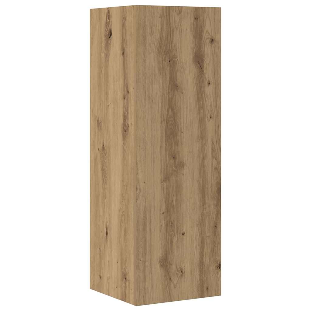 vidaXL 4 Piece TV Cabinet Set Wall-mounted Artisan Oak Engineered Wood
