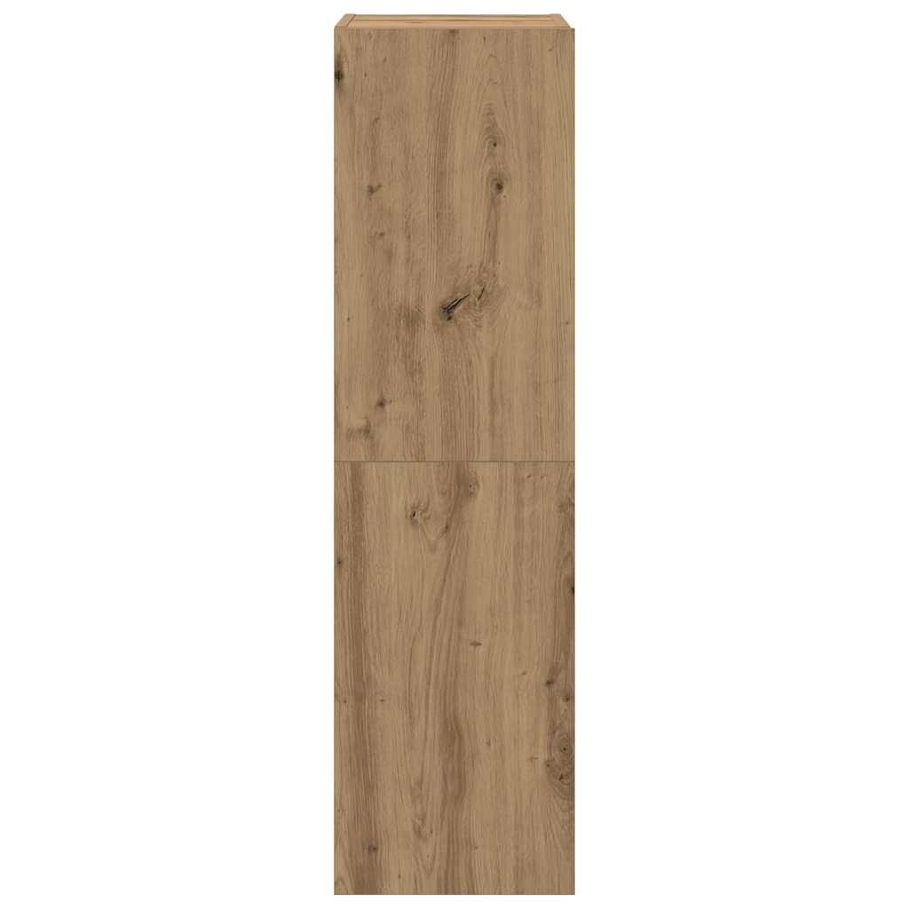 vidaXL 4 Piece TV Cabinet Set Wall-mounted Artisan Oak Engineered Wood