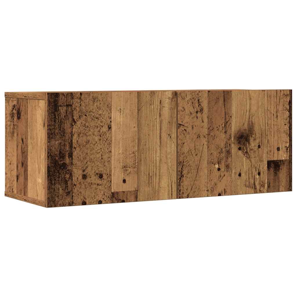 vidaXL 4 Piece TV Cabinet Set Wall-mounted Old Wood Engineered Wood
