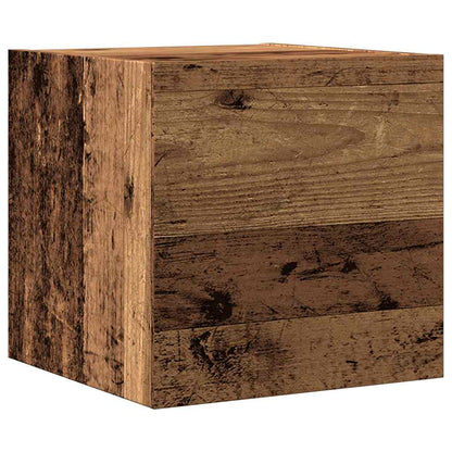 vidaXL 4 Piece TV Cabinet Set Wall-mounted Old Wood Engineered Wood