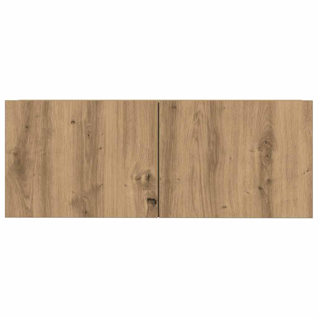 vidaXL 4 Piece TV Cabinet Set Wall-mounted Artisan Oak Engineered Wood
