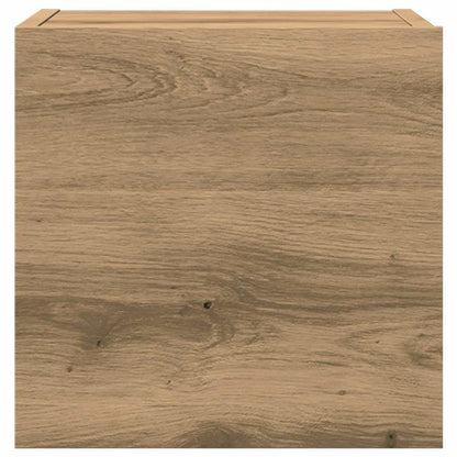 vidaXL 4 Piece TV Cabinet Set Wall-mounted Artisan Oak Engineered Wood