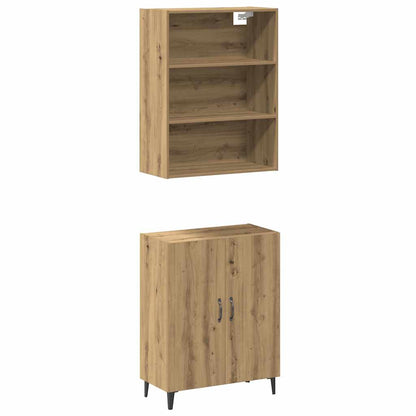 vidaXL Sideboard with Wall Cabinet Artisan Oak Engineered Wood