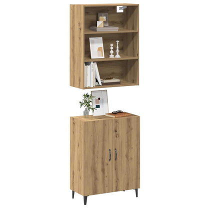 vidaXL Sideboard with Wall Cabinet Artisan Oak Engineered Wood