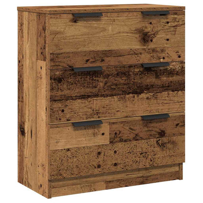 vidaXL Sideboards 3 pcs Old Wood 60x30x70 cm Engineered Wood