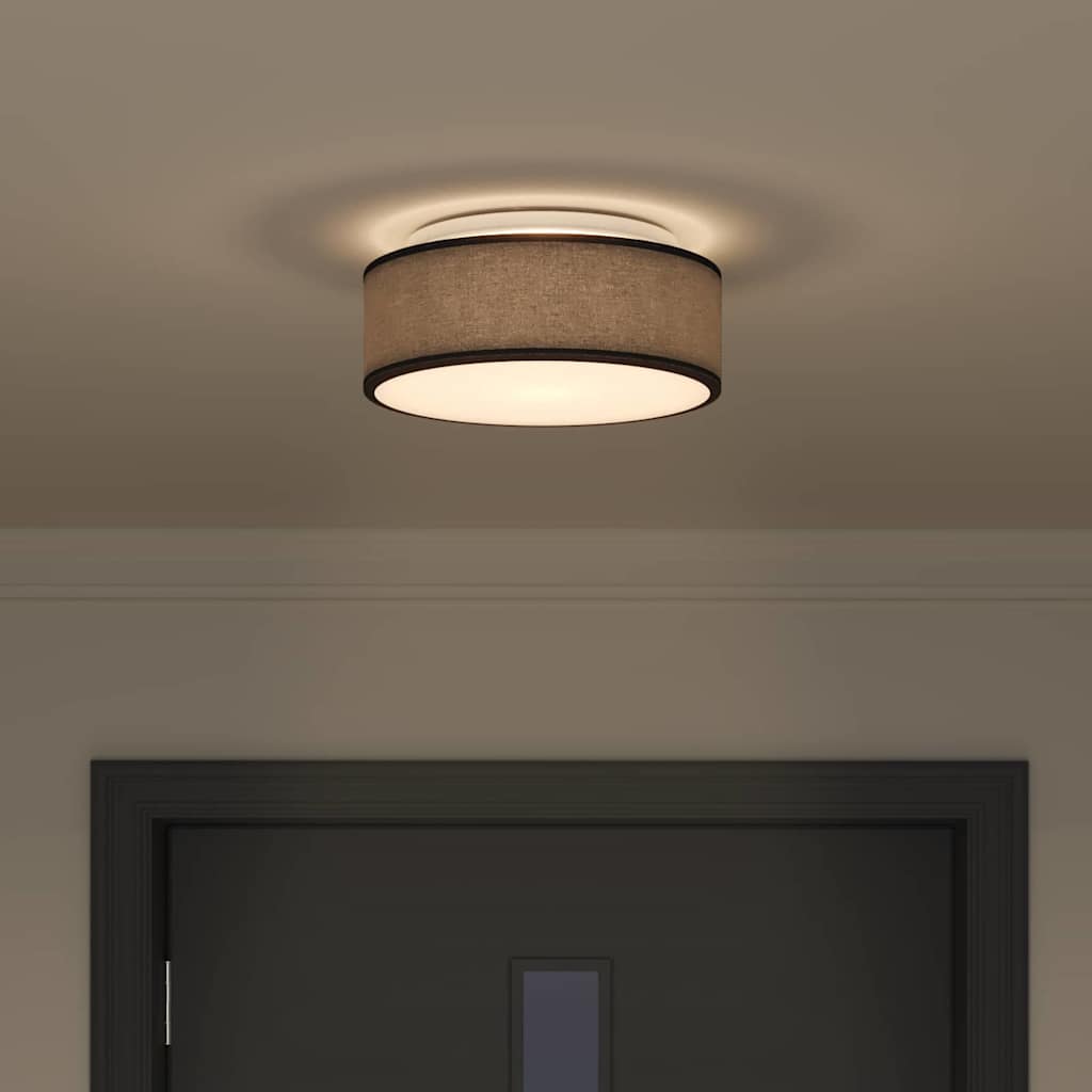 vidaXL Ceiling Lamp with Spotlights Black 30 x 30 x 13.5 cm Fabric