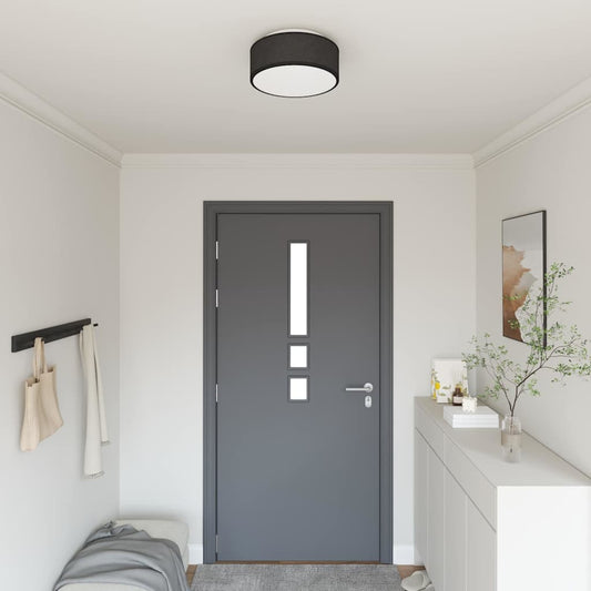 vidaXL Ceiling Lamp with Spotlights Black 30 x 30 x 13.5 cm Fabric