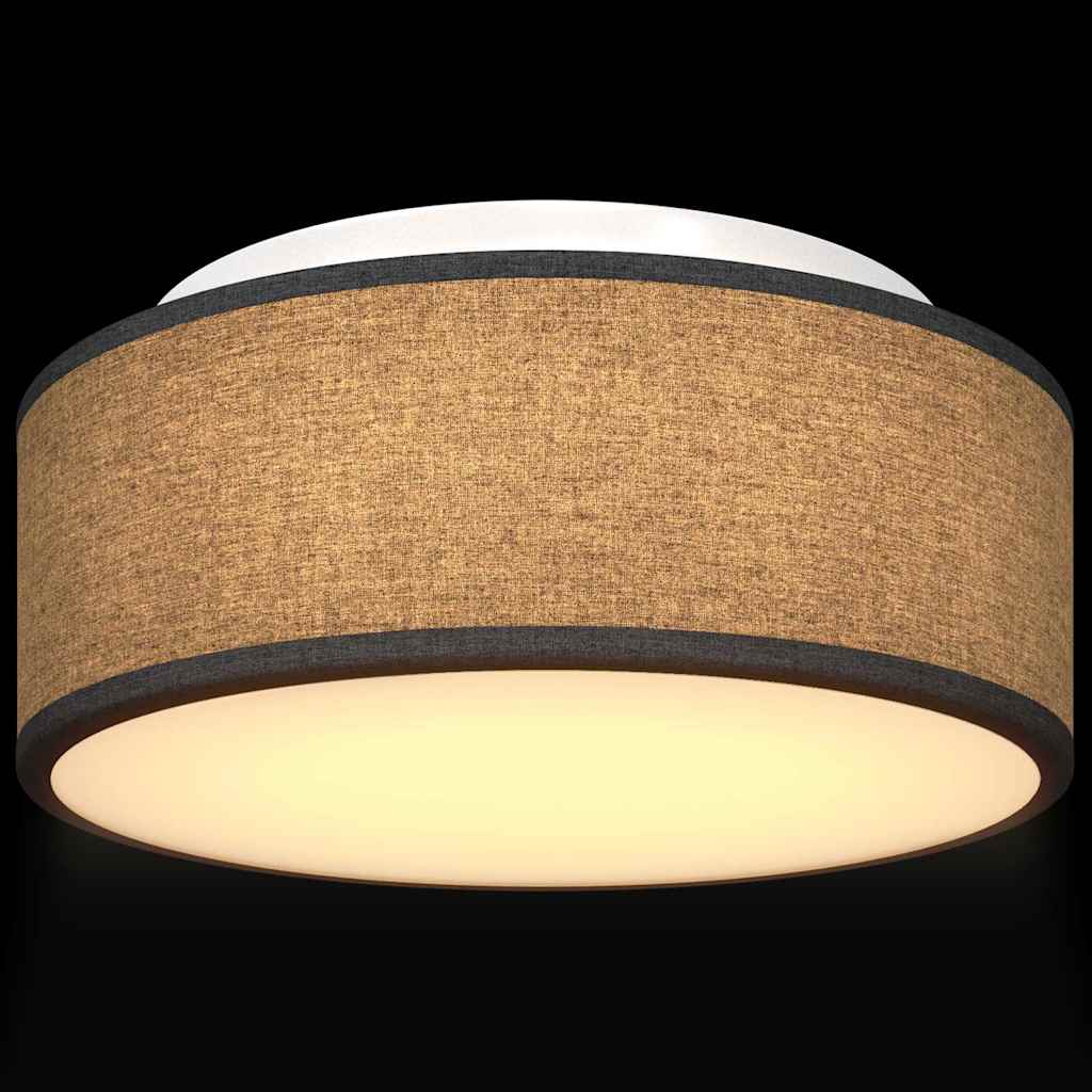 vidaXL Ceiling Lamp with Spotlights Black 30 x 30 x 13.5 cm Fabric
