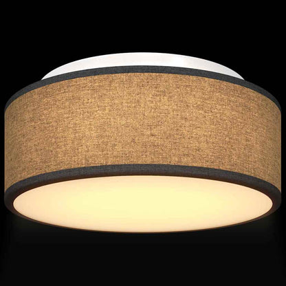 vidaXL Ceiling Lamp with Spotlights Black 30 x 30 x 13.5 cm Fabric