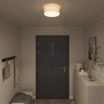 vidaXL Ceiling Lamp with Spotlights White 30 x 30 x 13.5 cm Fabric