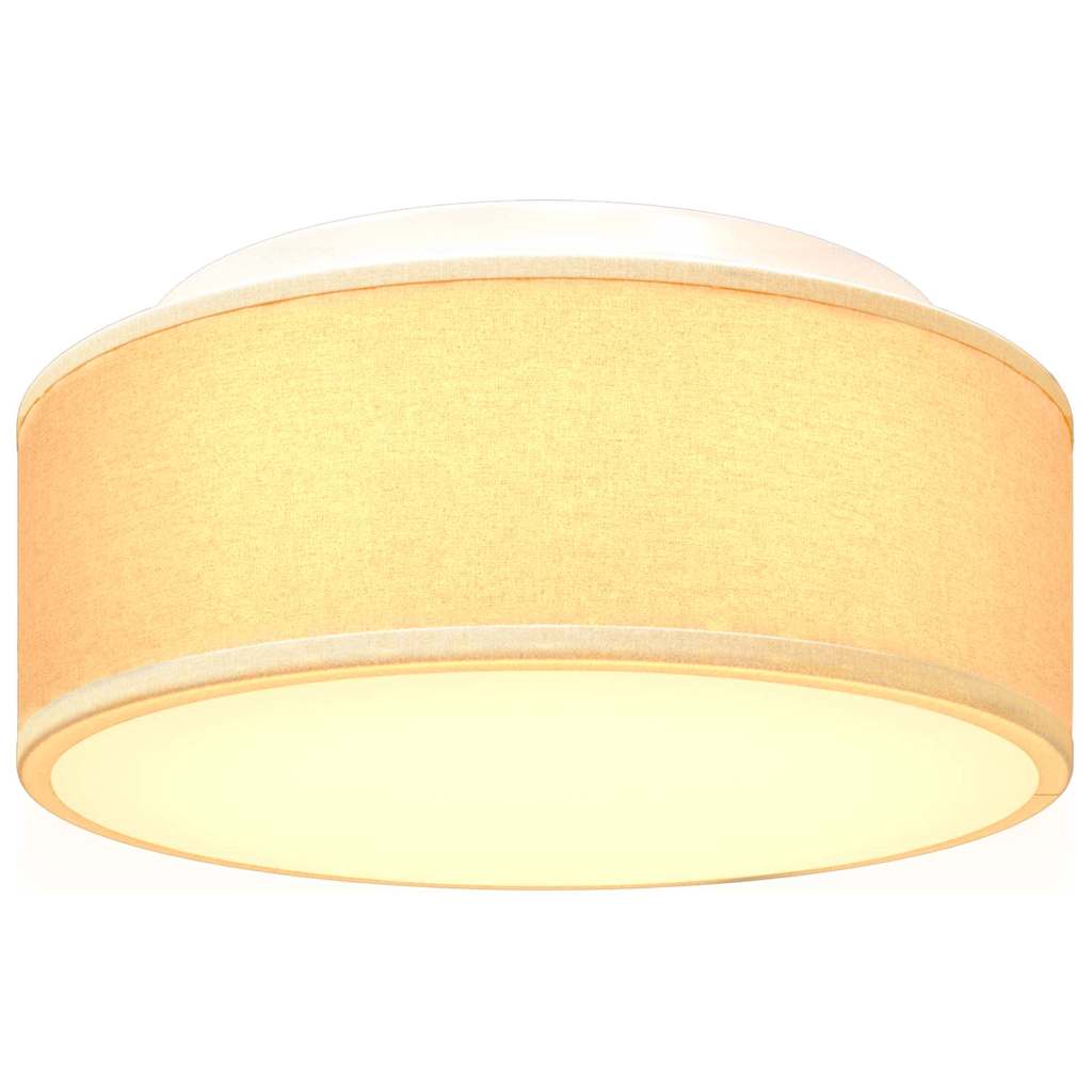 vidaXL Ceiling Lamp with Spotlights White 30 x 30 x 13.5 cm Fabric
