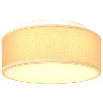 vidaXL Ceiling Lamp with Spotlights White 30 x 30 x 13.5 cm Fabric
