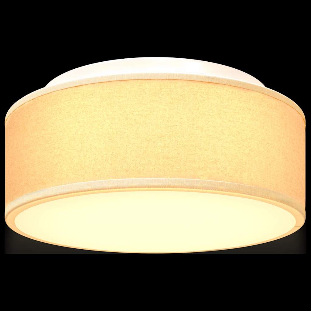 vidaXL Ceiling Lamp with Spotlights White 30 x 30 x 13.5 cm Fabric
