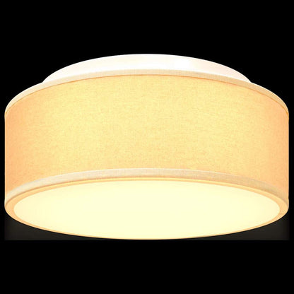 vidaXL Ceiling Lamp with Spotlights White 30 x 30 x 13.5 cm Fabric