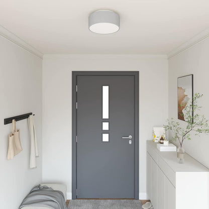 vidaXL Ceiling Lamp with Spotlights Grey 30 x 30 x 13.5 cm Fabric