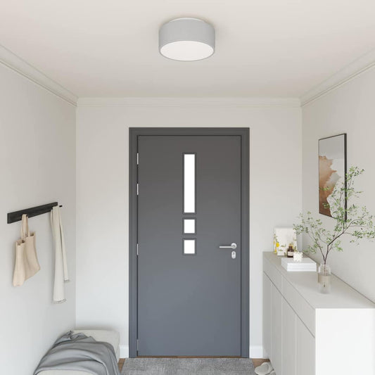 vidaXL Ceiling Lamp with Spotlights Grey 30 x 30 x 13.5 cm Fabric