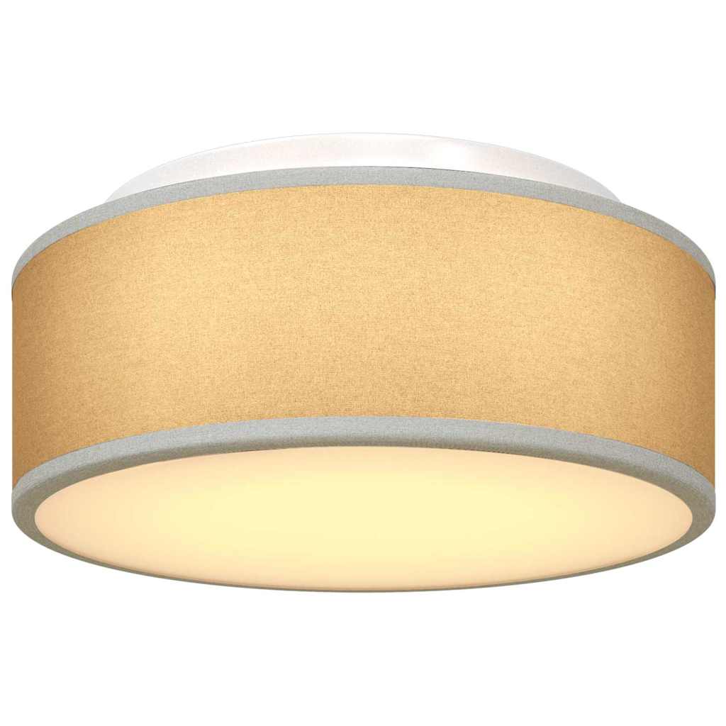 vidaXL Ceiling Lamp with Spotlights Grey 30 x 30 x 13.5 cm Fabric