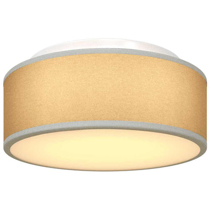 vidaXL Ceiling Lamp with Spotlights Grey 30 x 30 x 13.5 cm Fabric
