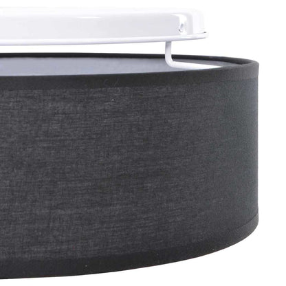 vidaXL Ceiling Lamp with Spotlights Black 38 x 38 x 13.5 cm Fabric