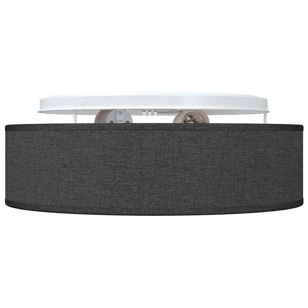 vidaXL Ceiling Lamp with Spotlights Black 38 x 38 x 13.5 cm Fabric