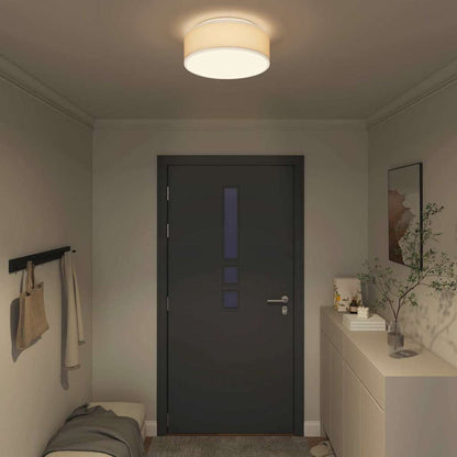 vidaXL Ceiling Lamp with Spotlights White 38 x 38 x 13.5 cm Fabric