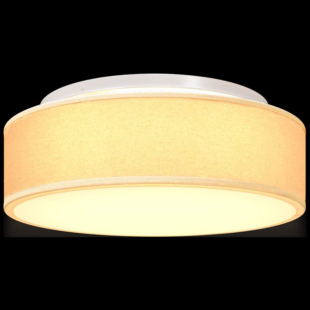 vidaXL Ceiling Lamp with Spotlights White 38 x 38 x 13.5 cm Fabric