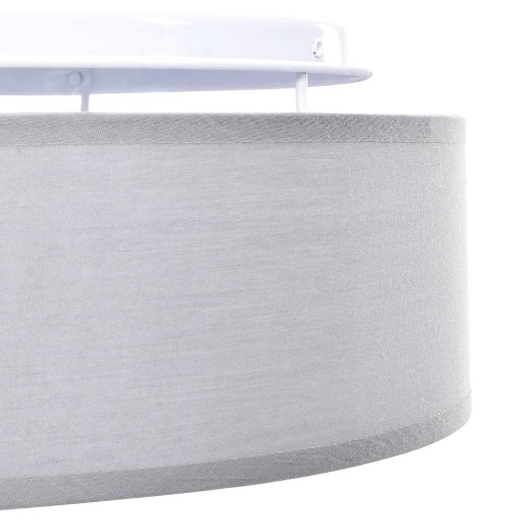 vidaXL Ceiling Lamp with Spotlights Grey 38 x 38 x 13.5 cm Fabric