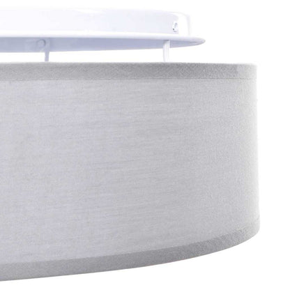 vidaXL Ceiling Lamp with Spotlights Grey 38 x 38 x 13.5 cm Fabric