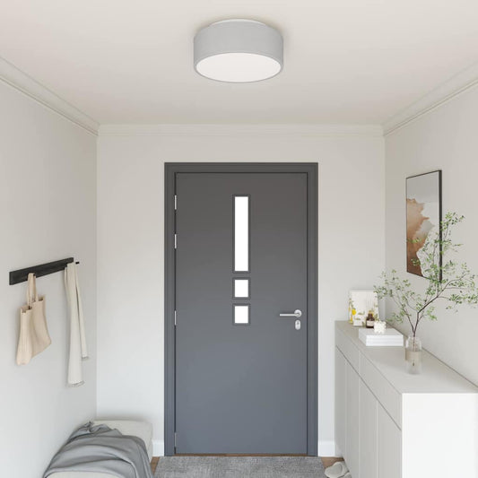 vidaXL Ceiling Lamp with Spotlights Grey 38 x 38 x 13.5 cm Fabric