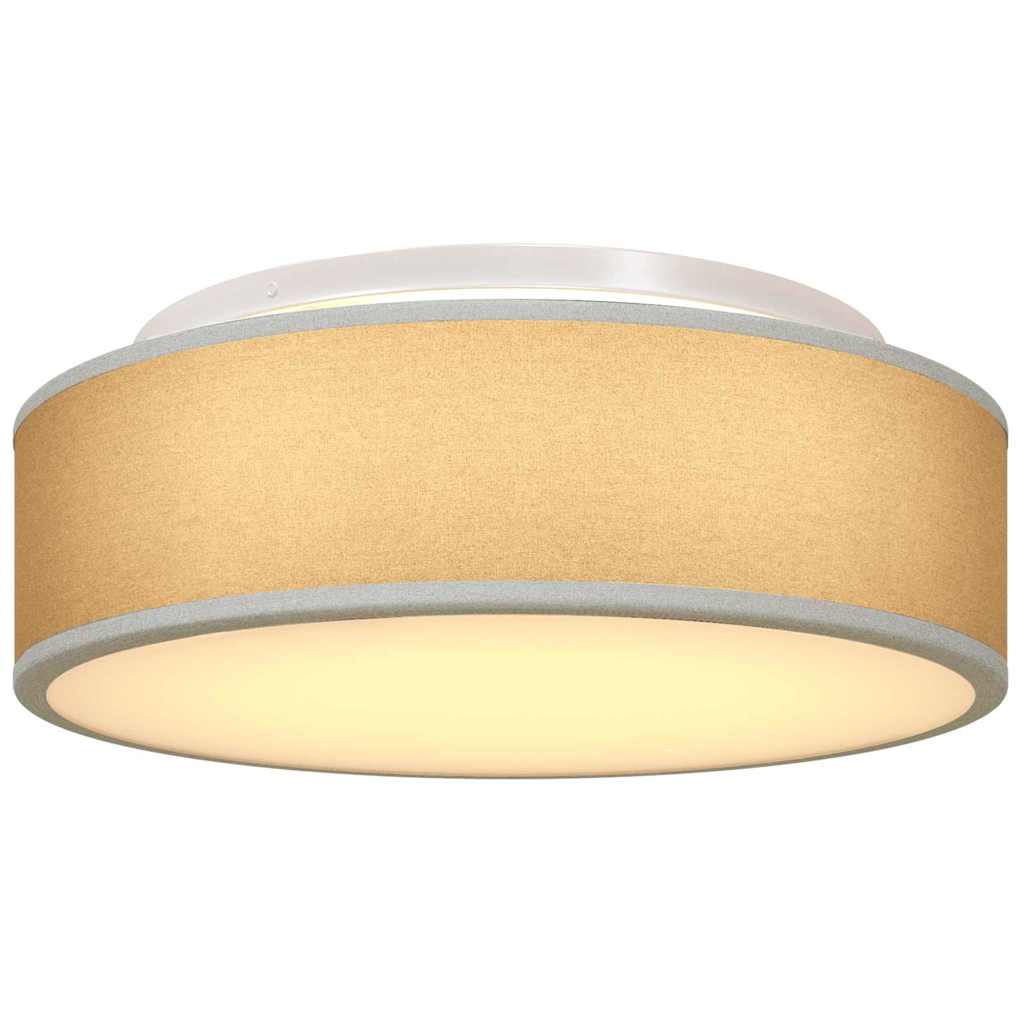 vidaXL Ceiling Lamp with Spotlights Grey 38 x 38 x 13.5 cm Fabric